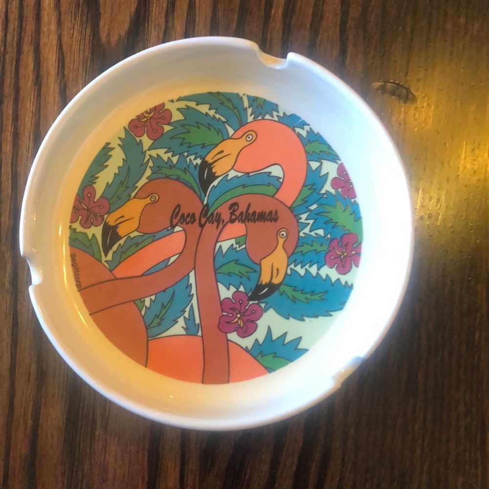 Fun Coco Bay Bahamas Ashtray or Trinket Dish